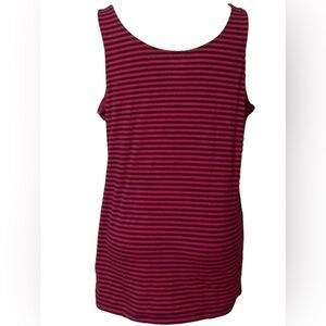 Willow Bay Tank Red & Blue Stripes Size 1X